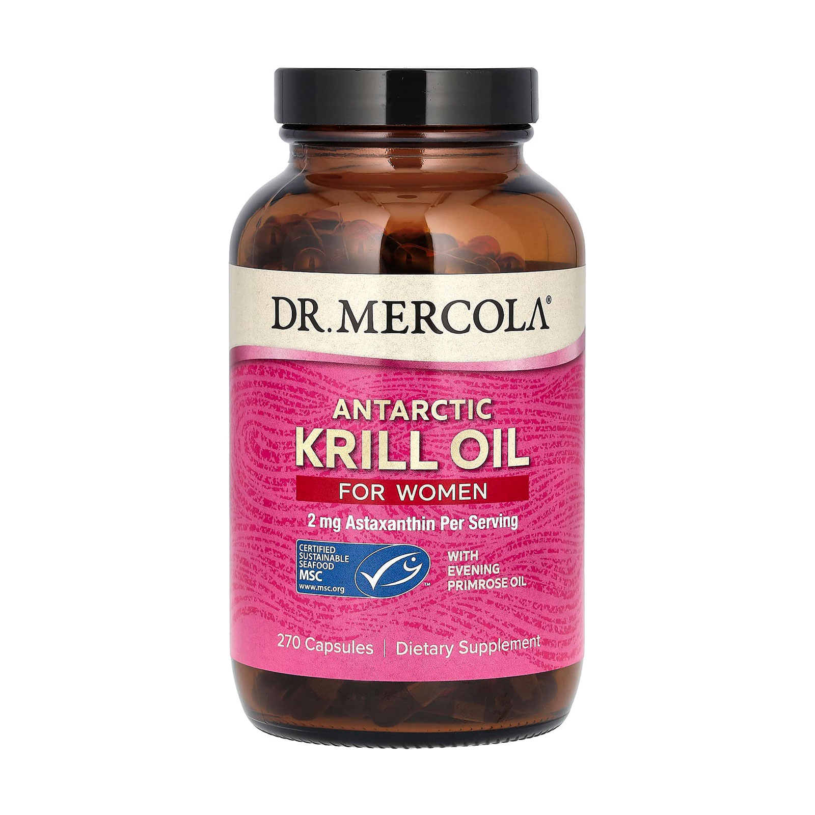 Олія арктичного криля для жінок Dr. Mercola Antartic Krill Oil, 270 капсул